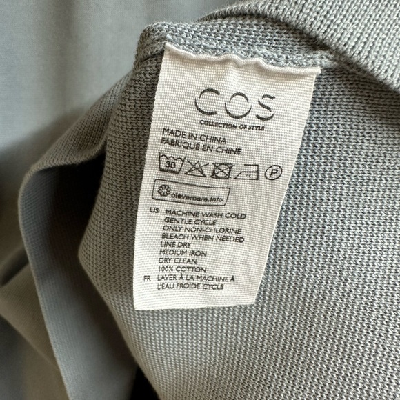 COS Chunky Knit Sweater Blue Large - Picture 5 of 5